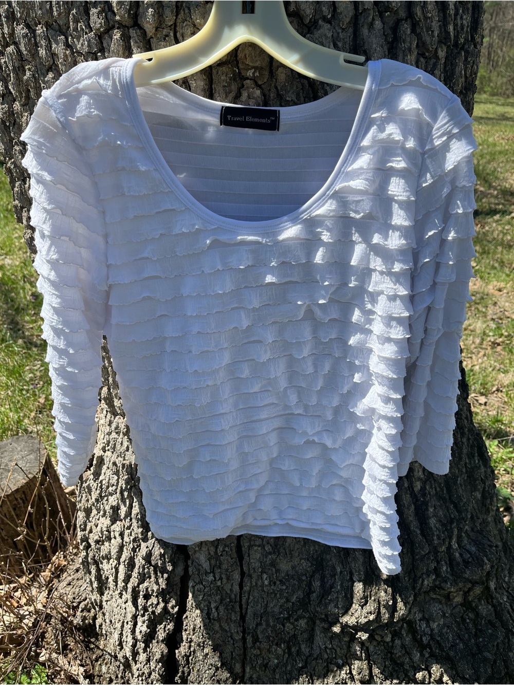 ⭐️Travel Elements Ruffled Blouse in size M